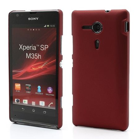 Sony Xperia SP Gummiertes Plastik Case - rot
