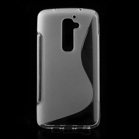 LG Optimus G2 Elastisches Plastik Case S-Curve - transparent