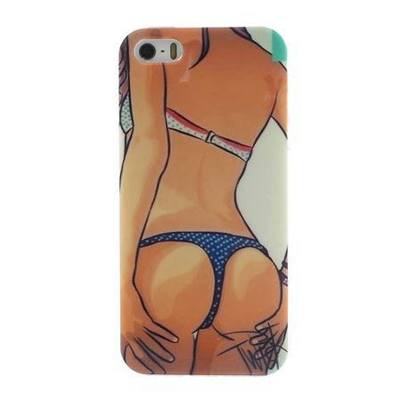 iPhone SE/5S/5 Elastisches Plastik Case mit sexy Girl