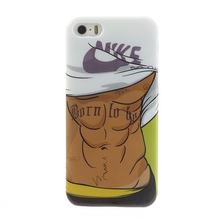 iPhone SE/5S/5 Elastisches Plastik Case mit muskulösem Männerkörper