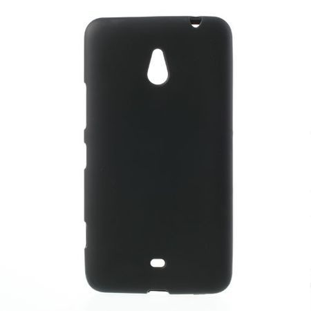 Nokia Lumia 1320 Elastisches, mattes Plastik Case - schwarz