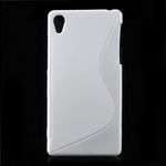 Sony Xperia Z2 Elastisches Plastik Case S-Curve - weiss