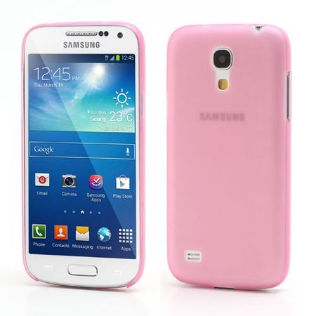 Samsung Galaxy S4 Mini Ultradünnes, mattes Hart Plastik Case - pink