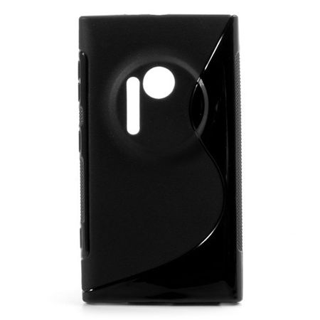 Nokia Lumia 1020 Elastisches Plastik Case S-Curve - schwarz