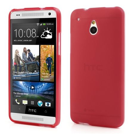 HTC One Mini Doppelseitiges Plastik Case - rot