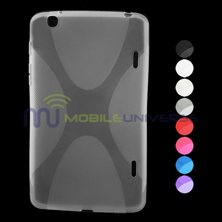 LG G Pad 8.3 Elastisches Plastik Case X-Shape - schwarz