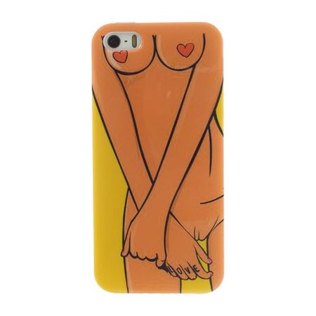 iPhone SE/5S/5 Elastisches Plastik Case mit sexy Frauenkörper