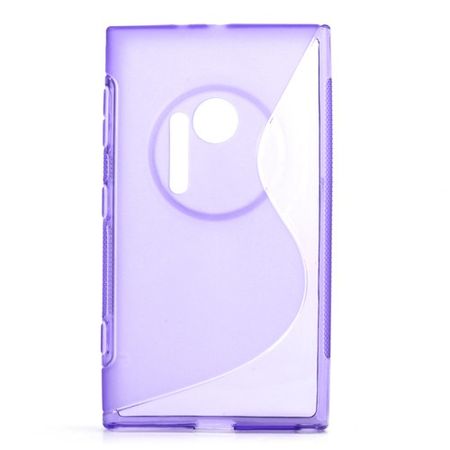 Nokia Lumia 1020 Elastisches Plastik Case S-Curve - purpur