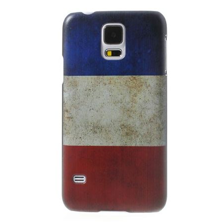 Samsung Galaxy S5 Hart Plastik Case mit Frankreich Nationalflagge