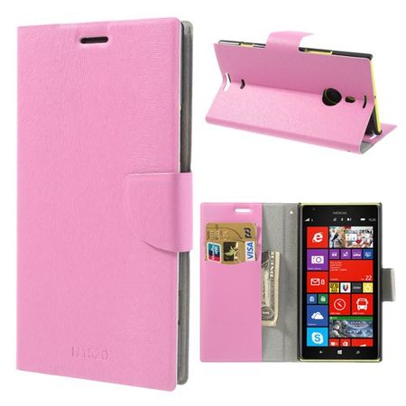 Nokia Lumia 1520 Fellartiges Leder Case mit Standfunktion - pink