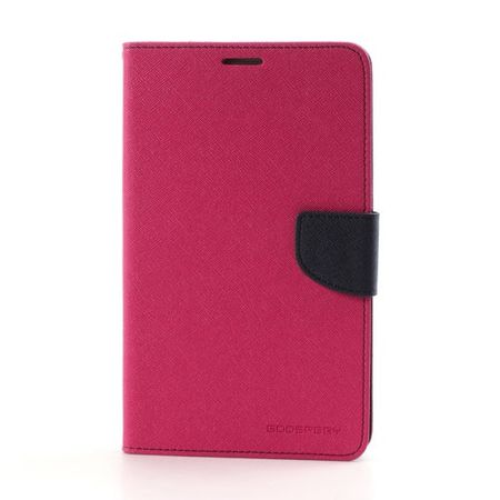 Goospery - Samsung Galaxy Tab 3 7.0 Hülle - Tablet Bookcover - Fancy Diary Series - pink/navy