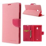 Goospery - Nokia Lumia 1320 Hülle - Handy Bookcover - Fancy Diary Series - rosa/pink