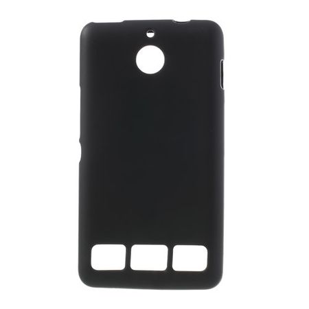Sony Xperia E1 Elastisches, mattes Plastik Case - schwarz