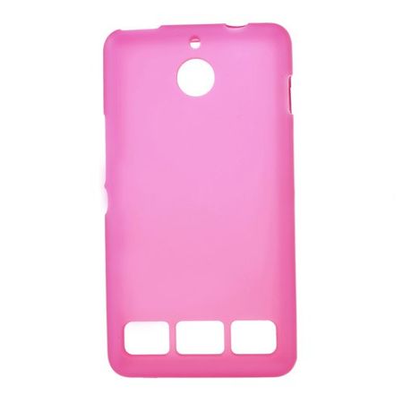 Sony Xperia E1 Elastisches, mattes Plastik Case - rosa