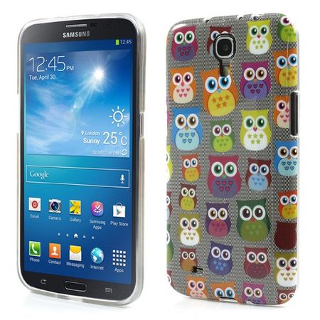 Samsung Galaxy Mega 6.3 Elastisches Plastik Case mit süssen Eulen