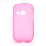 Samsung Galaxy Young Elastisches, mattes Plastik Case - pink