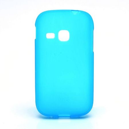Samsung Galaxy Young Elastisches, mattes Plastik Case - hellblau