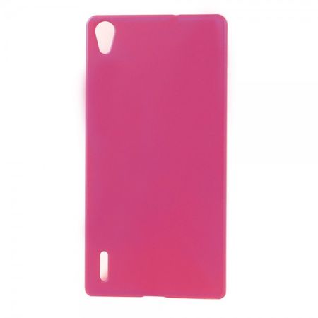 Huawei Ascend P7 Schlichtes Hart Plastik Case -  rosa