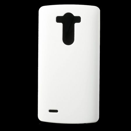 LG G3 Gummiertes Plastik Case - weiss