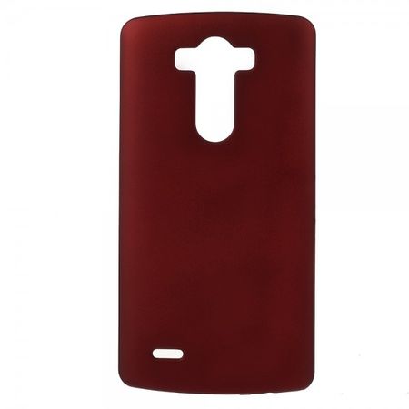 LG G3 Gummiertes Plastik Case - rot