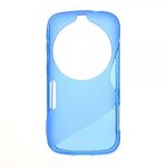 Samsung Galaxy S5 Zoom Elastisches Plastik Case S-Curve - blau