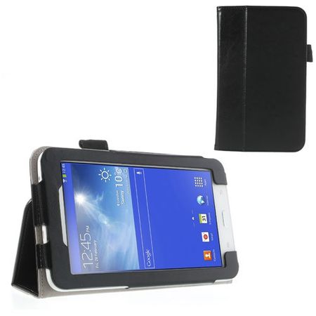 Samsung Galaxy Tab 3 7.0 Lite Crazy Horse Leder Case mit Standfunktion - schwarz