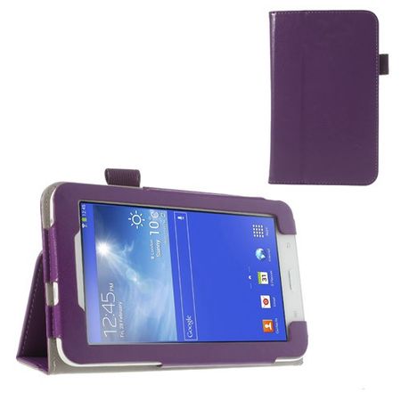 Samsung Galaxy Tab 3 7.0 Lite Crazy Horse Leder Case mit Standfunktion - purpur