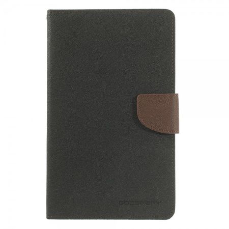 Goospery - Samsung Galaxy Tab 3 7.0 Lite Hülle - Tablet Bookcover - Fancy Diary Series - schwarz/braun