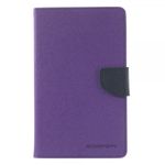 Goospery - Samsung Galaxy Tab 3 7.0 Lite Hülle - Tablet Bookcover - Fancy Diary Series - purpur/navy