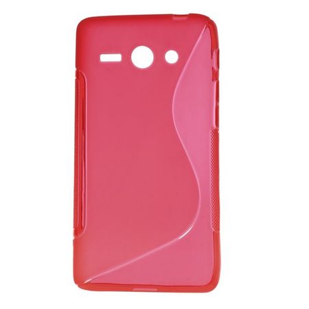 Huawei Ascend Y530 Elastisches Plastik Case S-Shape - rot