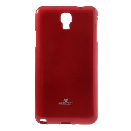 Samsung Galaxy Note 3 Lite/Neo Elastisches Plastik Case mit Perlenmusterung - rot