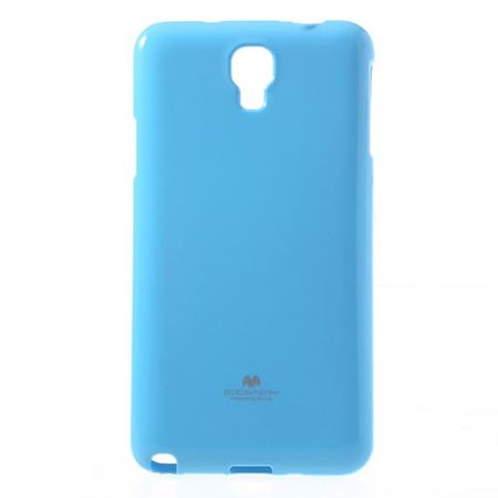 Samsung Galaxy Note 3 Lite/Neo Elastisches Plastik Case mit Perlenmusterung - himmelblau