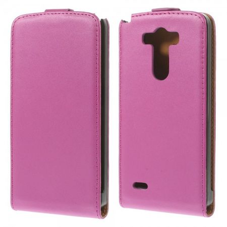 LG G3 Magnetisches Echtleder Case - rosa