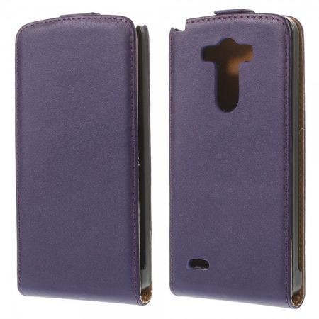 LG G3 Magnetisches Echtleder Case - purpur