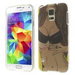Samsung Galaxy S5 Elastisches Plastik Case mit sexy Bikini Girl
