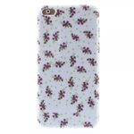 iPhone 6 Plus/6S Plus Elastisches Plastik Case mit purpurnen Blumen