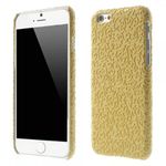 iPhone 6/6S Lederüberzogenes Hart Plastik Case mit Blumenmuster - gelb