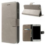 iPhone 6 Plus/6S Plus Leder Case retro-style - grau