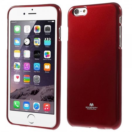Goospery - iPhone 6S Plus/6 Plus Handy Hülle - TPU Soft Case - Pearl Jelly Series - rot