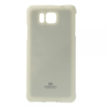 Goospery - Samsung Galaxy Alpha Handy Hülle - TPU Soft Case - Pearl Jelly Series - weiss