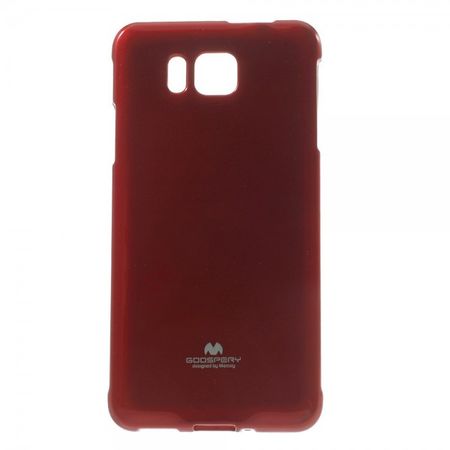 Goospery - Samsung Galaxy Alpha Handy Hülle - TPU Soft Case - Pearl Jelly Series - rot