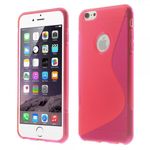 iPhone 6 Plus/6S Plus Elastisches Plastik Case S-Line - rosa