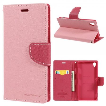 Goospery - Sony Xperia Z3 Hülle - Handy Bookcover - Fancy Diary Series - rosa/pink