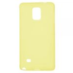 Samsung Galaxy Note 4 Mattes, elastisches Plastik Case - gelb