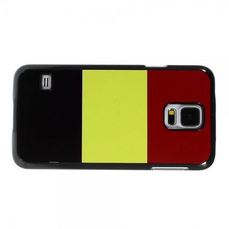 Samsung Galaxy S5 Hart Plastik Case mit Belgien Flagge