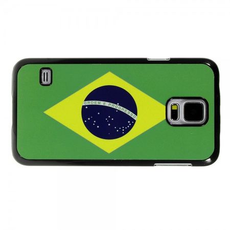 Samsung Galaxy S5 Hart Plastik Case mit Brasilien Flagge