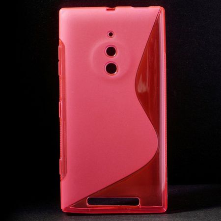 Nokia Lumia 830 Elastisches Plastik Case S-Curve - rosa