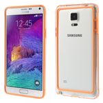 Samsung Galaxy Note 4 Leicht elastischer Plastik Bumper - orange