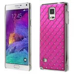 Samsung Galaxy Note 4 Schickes Plastik Case mit Sternenhimmelmuster - rosa