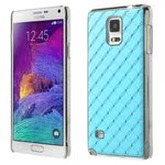 Samsung Galaxy Note 4 Schickes Plastik Case mit Sternenhimmelmuster - hellblau
